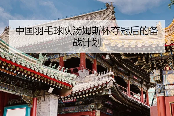 中国羽毛球队汤姆斯杯夺冠后的备战计划 - William